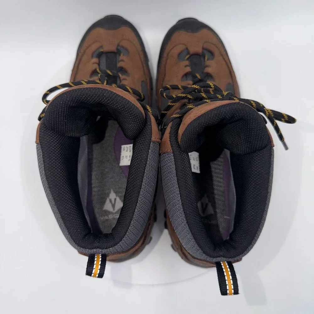 Vasque Gore-Tex Hiking Boots M 8.5 W 10.5 Brown Suede Vibram Waterproof Mid Top